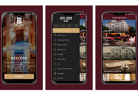 Mobile application of the Hotel Europe